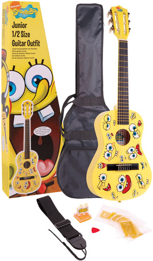 BRAND NEW IN BOX SPONGEBOB SQUAREPANTS STEEL STRING ACOUSTIC GUITAR PACK